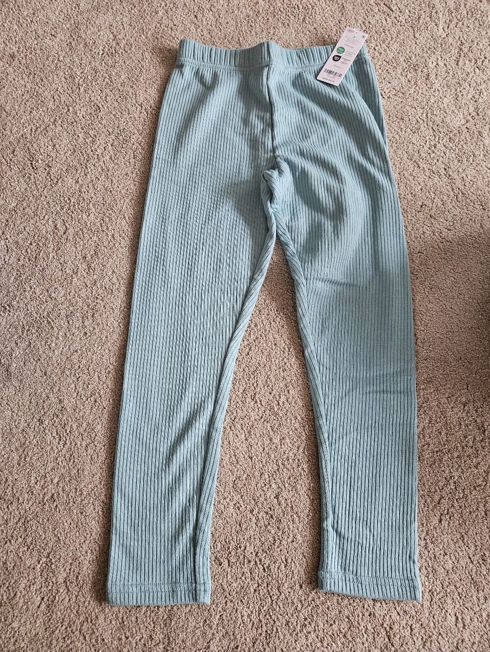Carter's size 7 blue ribbed legging